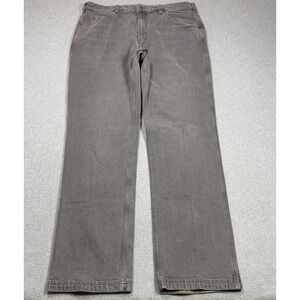 Duluth Trading Flex Ballroom Jeans Mens 38x34 Gray Relaxed Fit Straight Leg